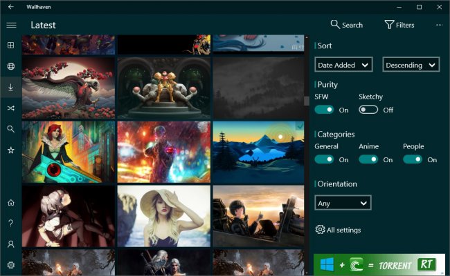 Универсальное приложение Wallhaven вышло на Windows 10 и Windows 10 Mobile