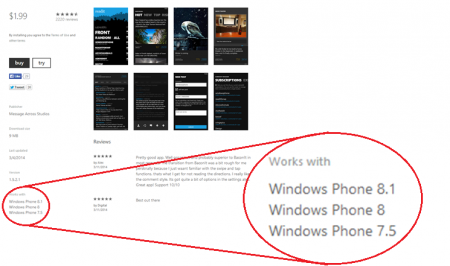 В Windows Phone Store засветились приложения для Windows Phone 8.1