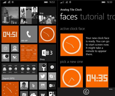 Analog Clock Tile получило обновление