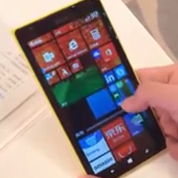 Видео с живыми папками и Cortana для Китая на Nokia Lumia 1520