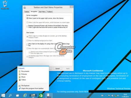 В Сеть утекла больша порция скриншотов Windows 9 Technical Preview