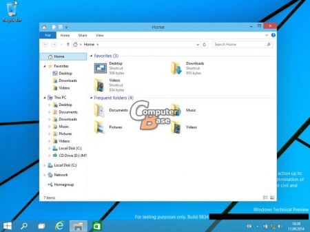 В Сеть утекла больша порция скриншотов Windows 9 Technical Preview