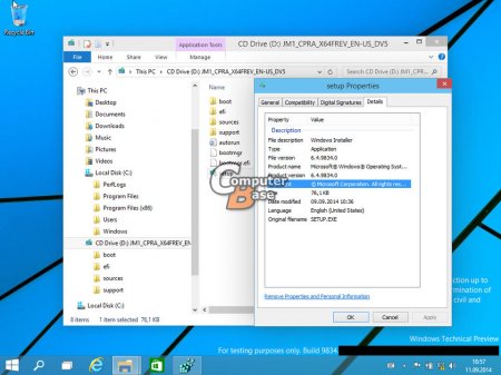 В Сеть утекла больша порция скриншотов Windows 9 Technical Preview