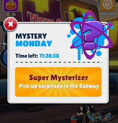 «Загадочный понедельник» в игре Subway Surfers