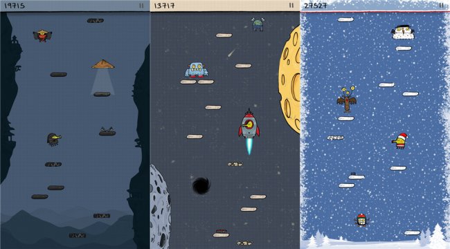 Doodle Jump для Windows Phone 8 стала временно бесплатной