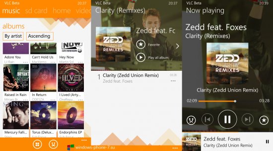 Бета-версия VLC для Windows Phone получила первое обновление