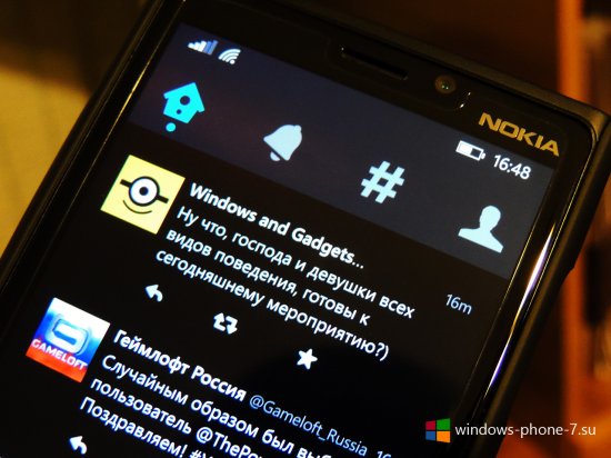 Для Twitter на Windows Phone доступно обновление