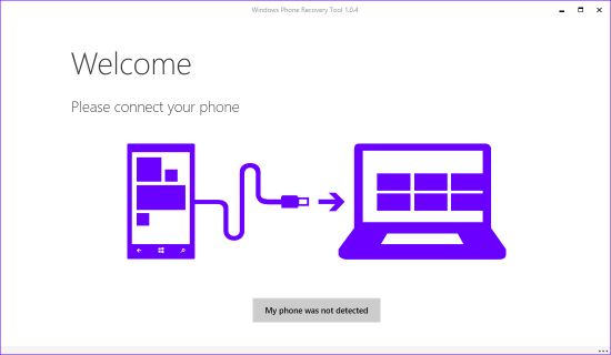 Утилита Windows Phone Recovery Tool