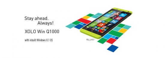 Компания Lava выпустила XOLO Win Q1000 на Windows Phone 8.1