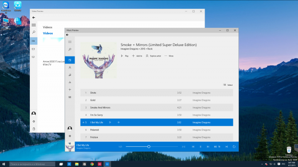 Ближайшие нововведения для Windows 10-приложений Music Preview и Video Preview