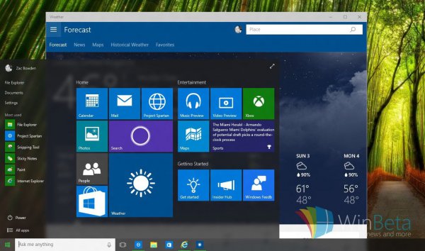 Windows 10: Aero Glass, 3D-плитки, улучшения для Cortana