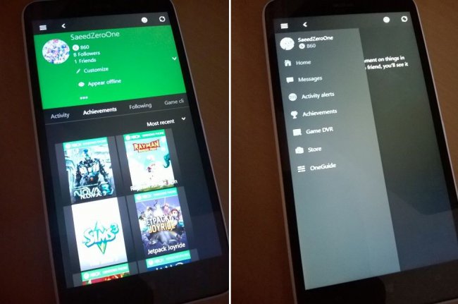 Новое приложение Xbox Live в Windows 10 для смартфонов