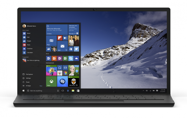 Опубликованы системные требования для Windows 10