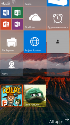 Галерея скриншотов Windows 10 Mobile Build 10136