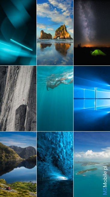 Подборка обоев из Windows 10 Mobile Build 10162 доступна для загрузки
