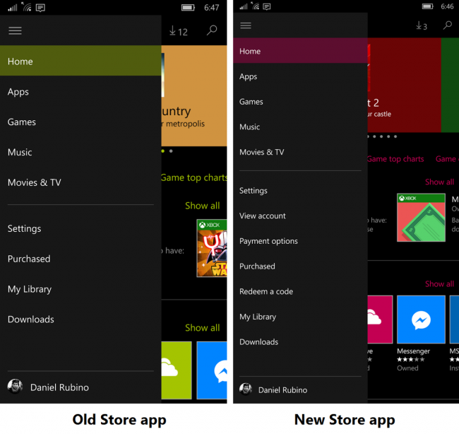 Windows Store в Windows 10 Mobile получил обновление