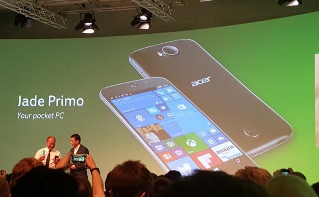Планы Acer на выпуск флагманских смартфонов на Windows 10 Mobile