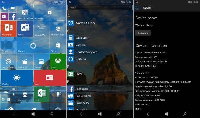 Microsoft завершила работы над Windows 10 Mobile и Windows 10 November Refresh