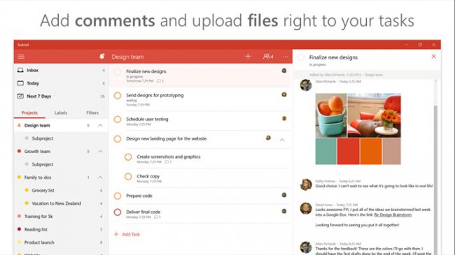 Официальное приложение Todoist Preview доступно для Windows 10