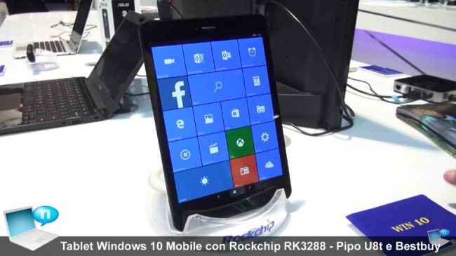 Pipo U8T – планшет с Windows 10 Mobile и процессором от Rockchip