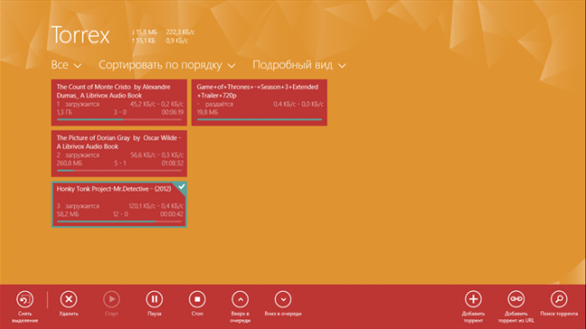 Torrex Pro для Windows 10 и Windows 10 Mobile доступно за 6 рублей