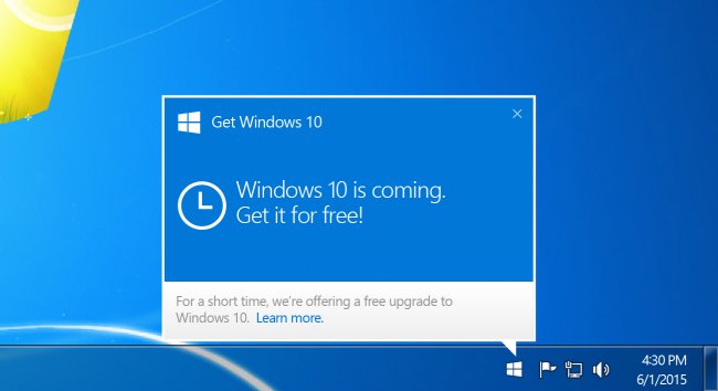 Как отключить уведомление с предложением обновить ОС до Windows 10?