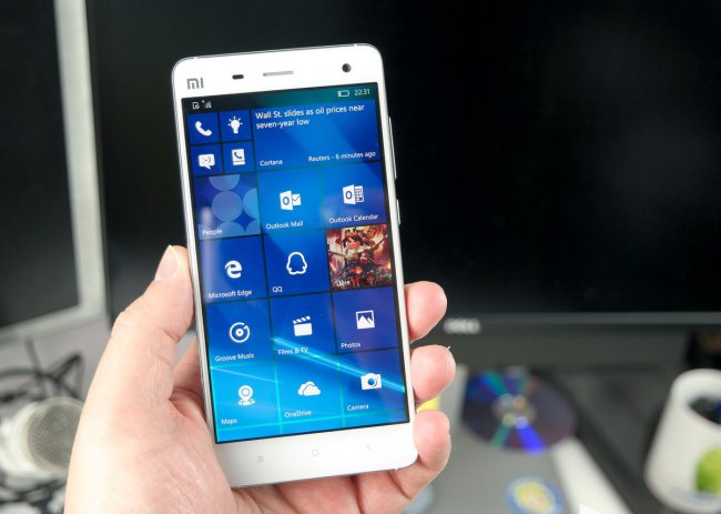 Для Xiaomi Mi4 LTE выпущено обновление прошивки с Windows 10 Mobile