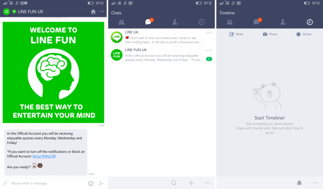 Сервис LINE выпустил новую версию мессенджера для Windows 10 Mobile