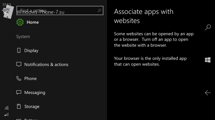 Windows 10 Mobile сможет открывать ссылки в соответствующих приложениях