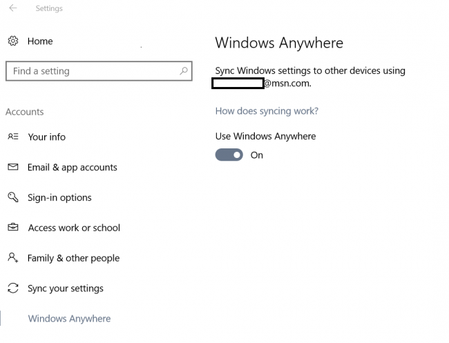 В Windows 10 Build 14926 на ПК обнаружена функция Windows Anywhere