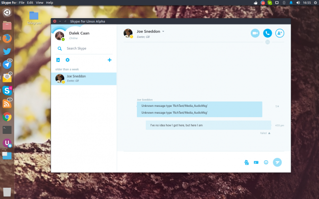 Skype для Linux получил обновление до версии 1.9